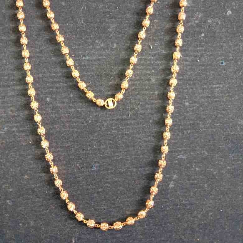 22ct gold 916 verticle mala fancy