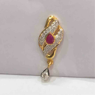 22KT Gold Fancy Ruby Earrings by D.M. Jewellers