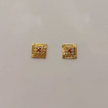 Yellow Gold Earring by D.M. Jewellers