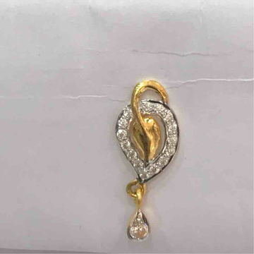 22kt gold fancy hanging earrings by D.M. Jewellers