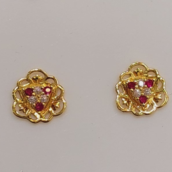 18k gold fancy earrings