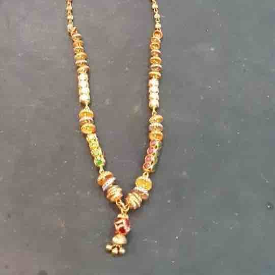 22ct gold 916 fancy mala with stones