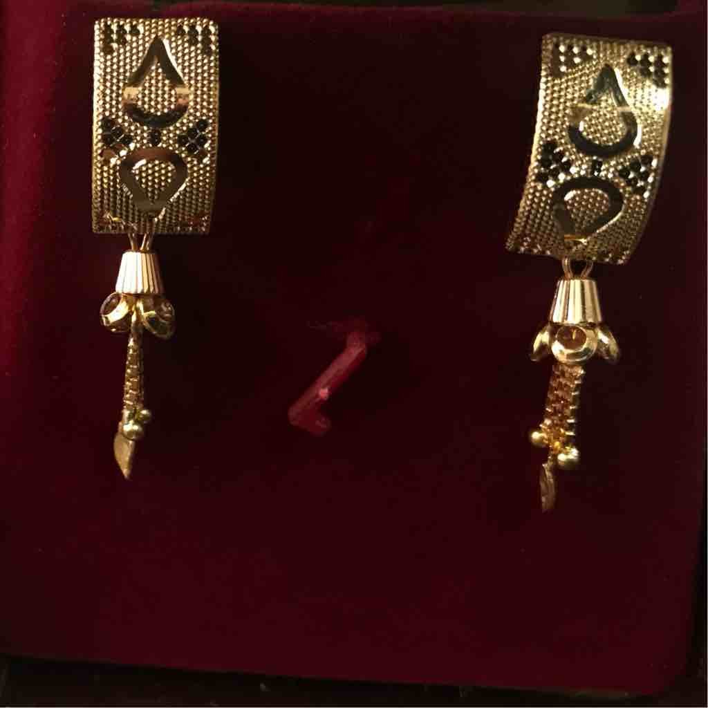 916 fancy plain cnc earrings for engagement